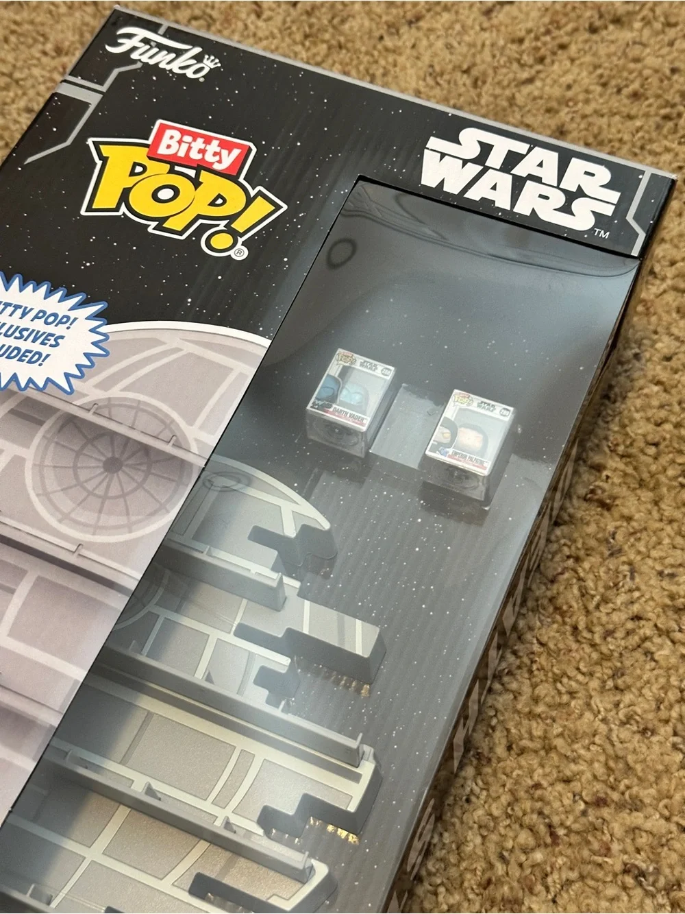 Funko Bitty Pop! Death Star Display Shelf Star Wars Darth Vader Palpatine New